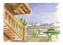 Terrasse sur les pistes