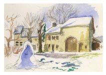Fermette sous la neige